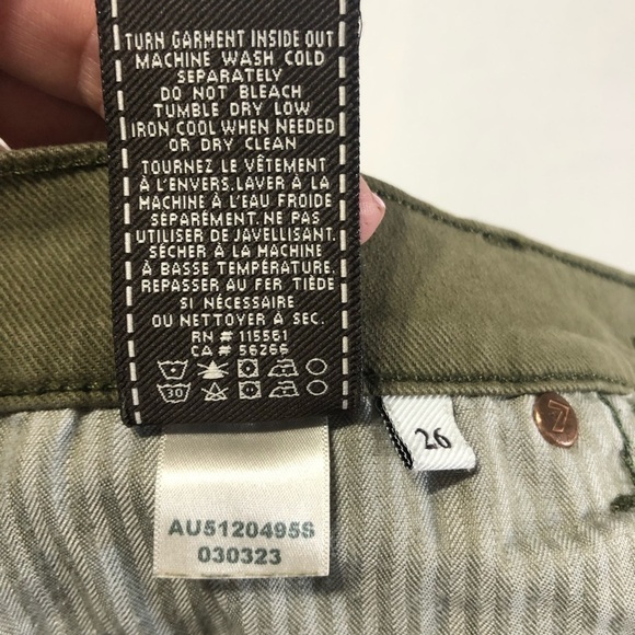 7 FOR ALL MANKIND Distressed Denim Shorts - Picture 7 of 7